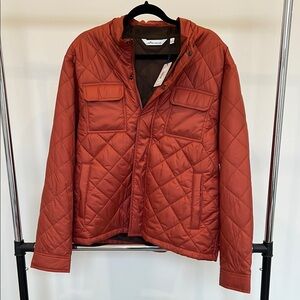 Men's Quilted Jacket in Rust by Peter Millar
